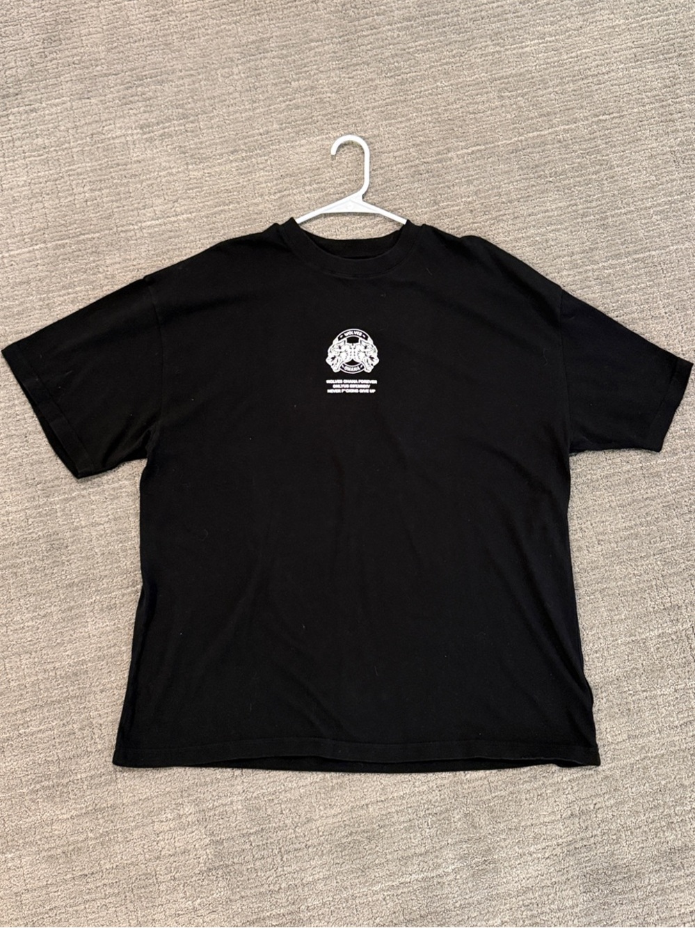 Darc Sport Black Tee with Small White Chest Emblem